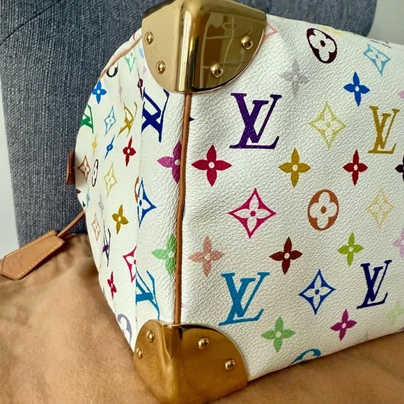 Louis Vuitton x Murakami Multicolor Monogram Speedy 30 Handbag - Picture 9 of 16